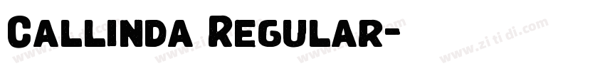 Callinda Regular字体转换